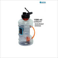 G4GYM 1500 ml Gym Hulk Gallon Orange Shaker Bottle
