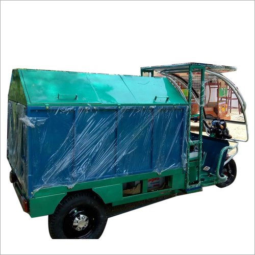Battery Operated E Rickshaw Garbage Loader