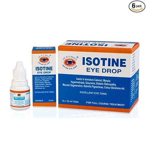 Isotine Eye Drop 100% Ayurvedic Age Group: For Adults