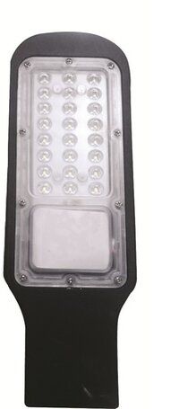 Led Street Light Fixture 30 Watt - Aluminum Die Casting, 300x103x40 Mm, Black, Ip-65, Energy Efficient With High Power Factor, Weighs 350 G