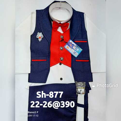 Kids Boys Three Piece Baba Suit