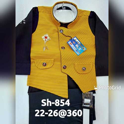 Three Piece Baba Suit Age Group: 3-6 Years
