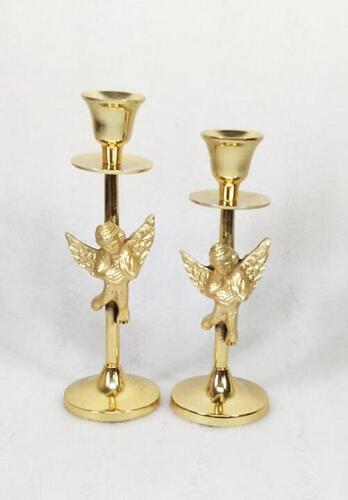 Candle Stick pillar with guardian angel design