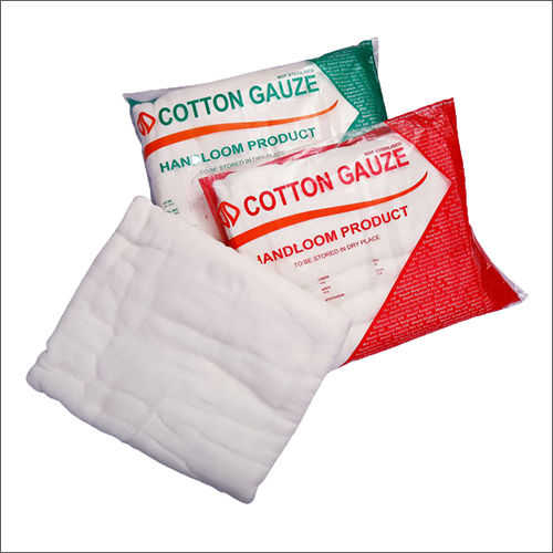 White Cotton Gauze Swab