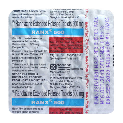 Ranolazine Tablets