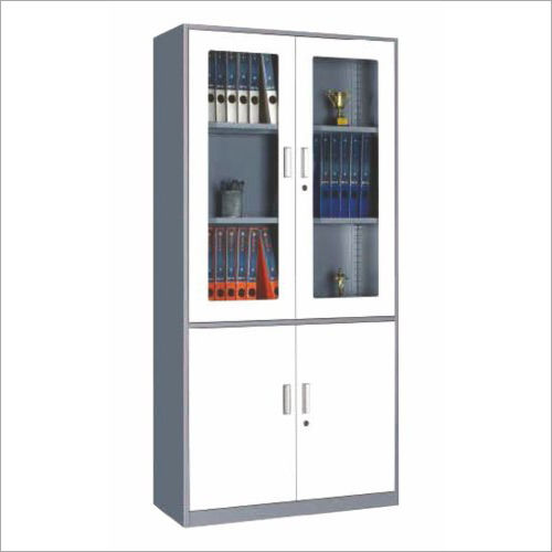 Al-02 Office Almirah Half Glass Door