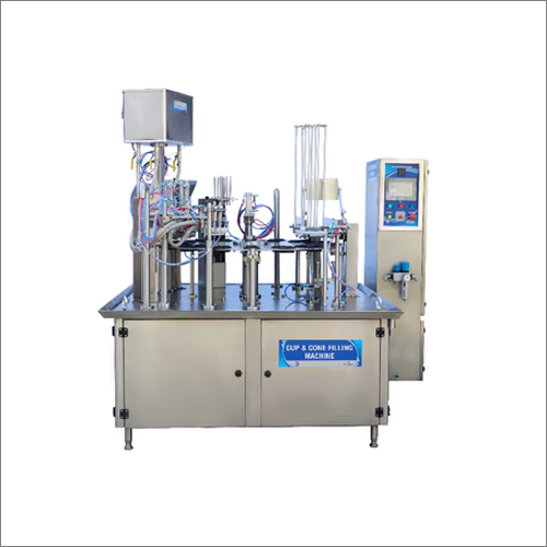 Double Line Cup And Cone Filling Machine 