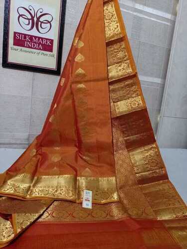 pure kanjivaram fancy jarie soft silk saree