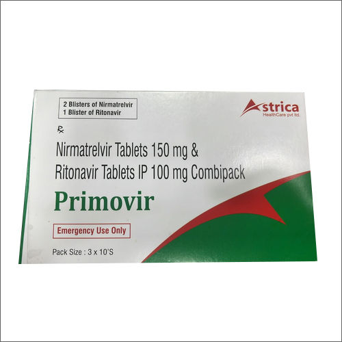 150mg Nirmatrelvir Tablets And 100mg Ritonavir Tablets IP Combipack