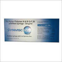 Rx Hylan Polymer A And B G-F 20 Prefilled Injection