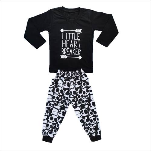 Kids Printed Cotton Top And Pant