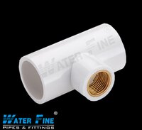 Upvc Brass Tee - 25mm Diameter, White Color | Female Connection Type, Easy Installation, Astm Standard