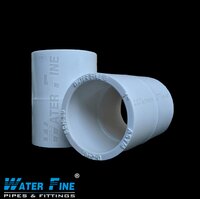 Upvc Coupler - Plastic Material, Customized Size, White Color | Female Connection, Astm Standard, Casting Technique