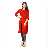 Ladies Stylish Kurti - Feature: Washable