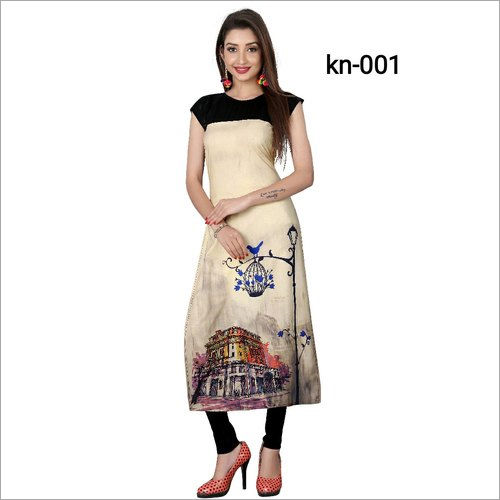 Washable Ladies Printed Party Wear Kurti