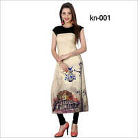 Ladies Printed Party Wear Kurti