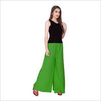 Ladies Plain Rayon Palazzo