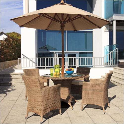 4 Seater Dining Table With Umbrella
