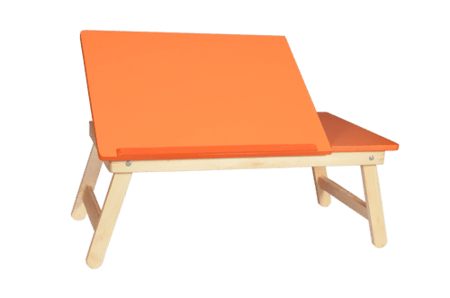 Orange Half Laptop Table