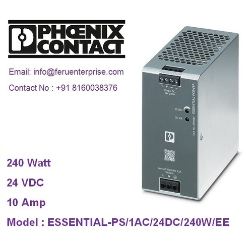 ESSENTIAL-PS1/AC/24DC/240W/EE PHOENIX CONTACT SMPS Power Supply
