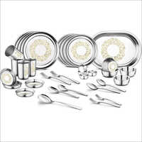 Silver 36pcs  Stainless Steel Dinner Set