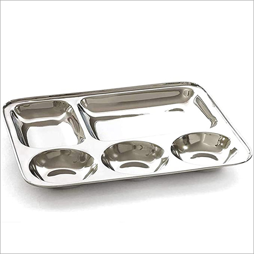 5 in 1 Stainless Steel Rectangle Dinner Plate