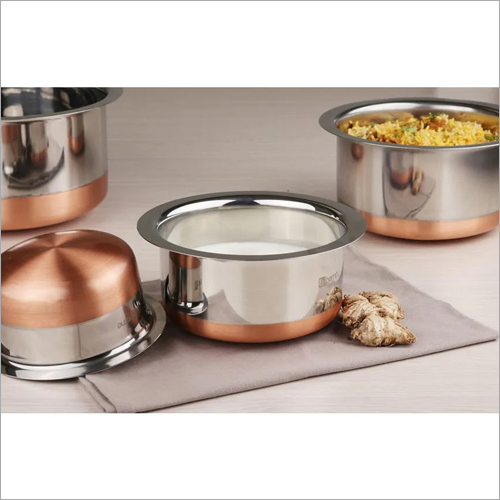 22 gm Stainless Steel Tope With Copper Bottom