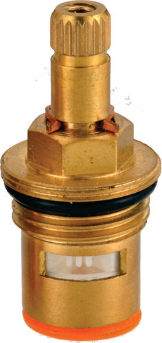 Brass Ceramic Disc Cartridge Quarter Turn 1/2-inch