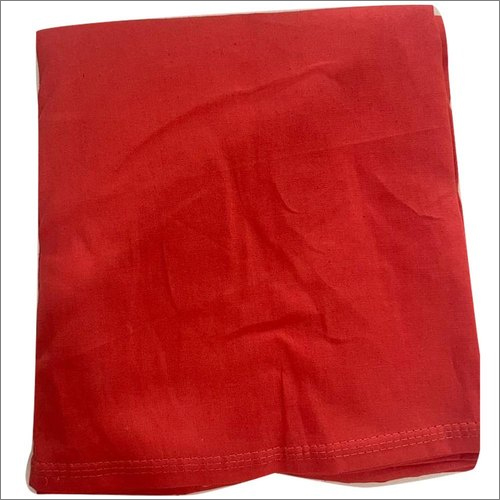Red Plain Cotton Fabric