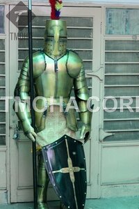 Medieval Full Suit of Knight Armor Suit Templar Armor Costumes Ancient Armor Suit Wearable  Templar Armor Suit AS0069