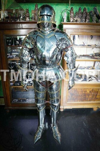 Medieval Full Suit of Knight Armor Suit Templar Armor Costumes Ancient Armor Suit Wearable Gothic Full Armor Suit AS0071