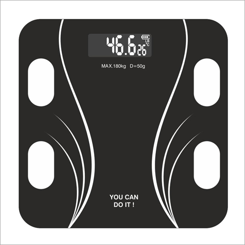 Body Weight Scale - Plastic Material, Digital Monitor Display, Black Color | Heavy Duty Measurement For Warehouses, Factories, Cold Storages