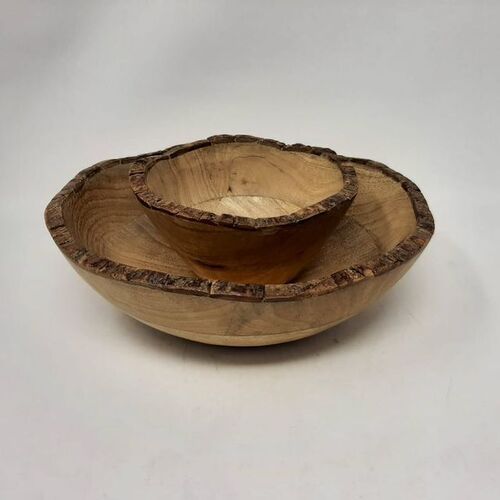 Multi purpose wooden bowl