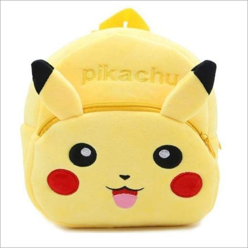 Soft Velvet Pikachu Kids School Bag