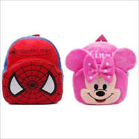 Soft Velvet Spiderman And Minni Plush Bag