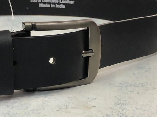 Black Leather Casual Belt