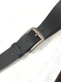 Leather casual belt