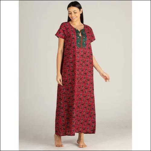 Cotton Printed Maxi Nighty Sleepwear Super Comfortable and Soft Cotton