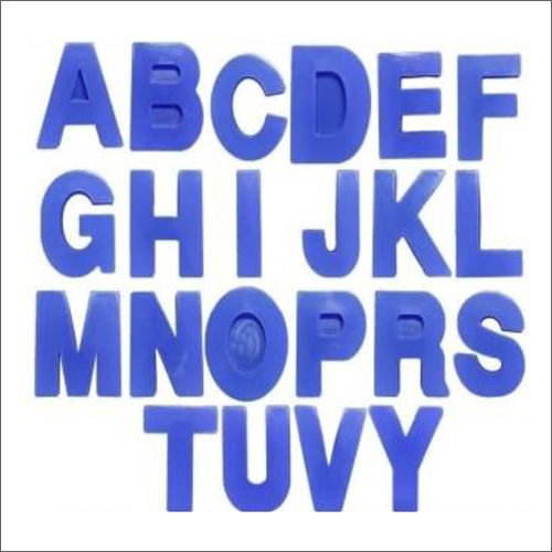 Blue 6 Inch Alphabet Mould