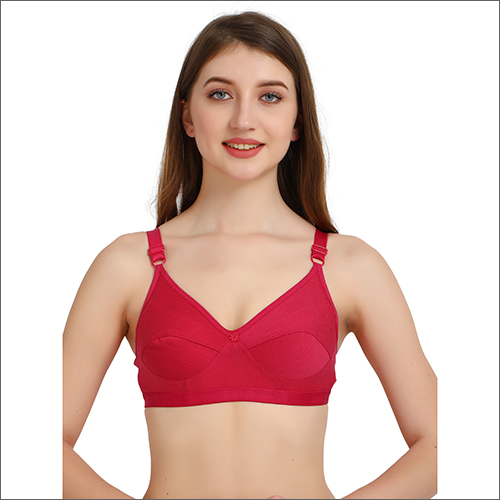 Unlined Astar Red Bra