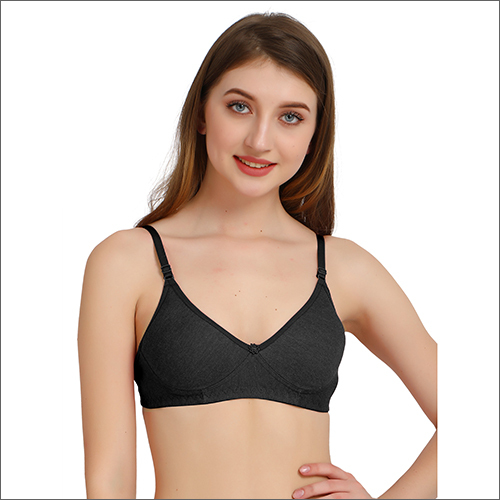 Ex Bridal Grey Bra - Cotton Size 30-44 Grey Color Unlined Design with Stretchable Fit and Easy-to-Adjust Straps for Daily Comfort