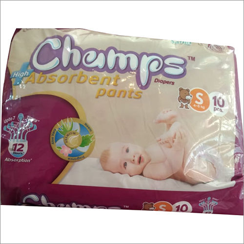 S Size Absorbent Pants Diapers Pack Of 10 Pcs