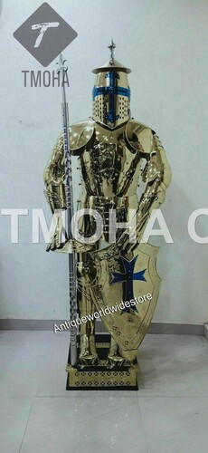 Medieval Full Suit of Knight Armor Suit Templar Armor Costumes Ancient Armor Suit Wearable Templar Armor Suit AS0121