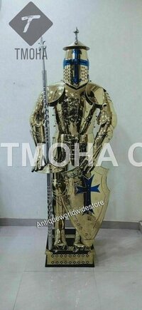Medieval Full Suit of Knight Armor Suit Templar Armor Costumes Ancient Armor Suit Wearable Templar Armor Suit AS0121