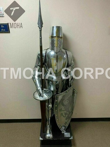 Medieval Full Suit of Knight Armor Suit Templar Armor Costumes Ancient Armor Suit Wearable Knight Armor Suit AS0128