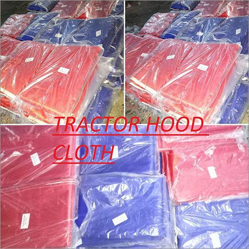 Red Tractor Hood Cloth