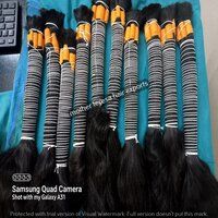 Unprocessed Natural Bulk Human Hair Extensions