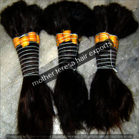 Unprocessed Natural Bulk Human Hair Extensions