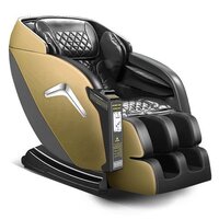 Coin Operated Massage Chair - Pu Leather Material, Fixed Size Design, Brown Color | Ideal For Saloon Handling