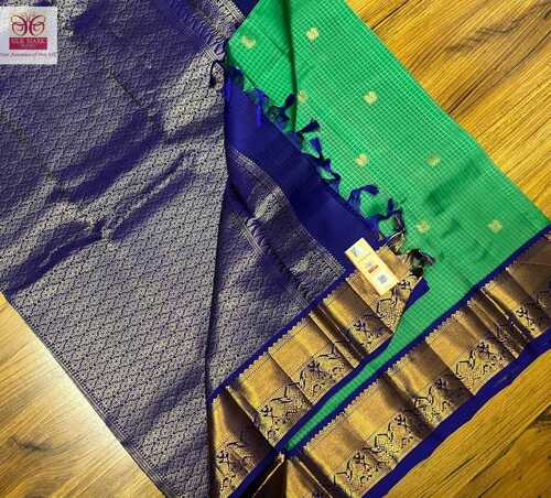 Pure Kanjivaram Silk Korvai Border